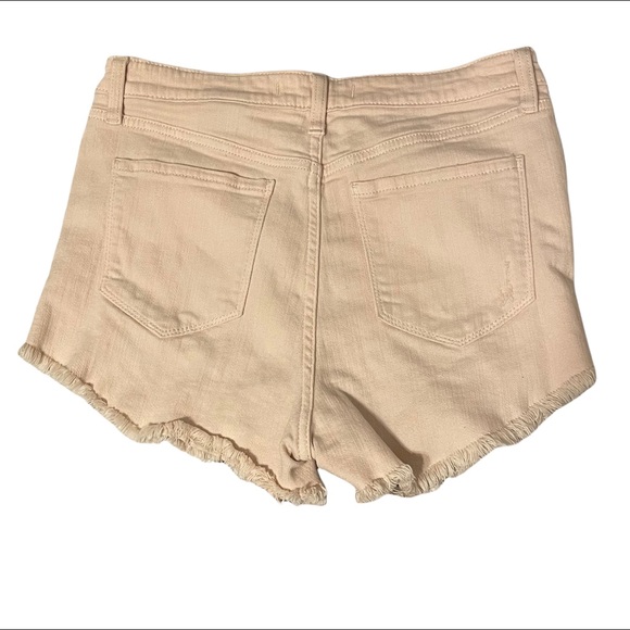 Eunina Lulu High Rise Cut Off Shortie Distressed Shorts - Picture 2 of 7